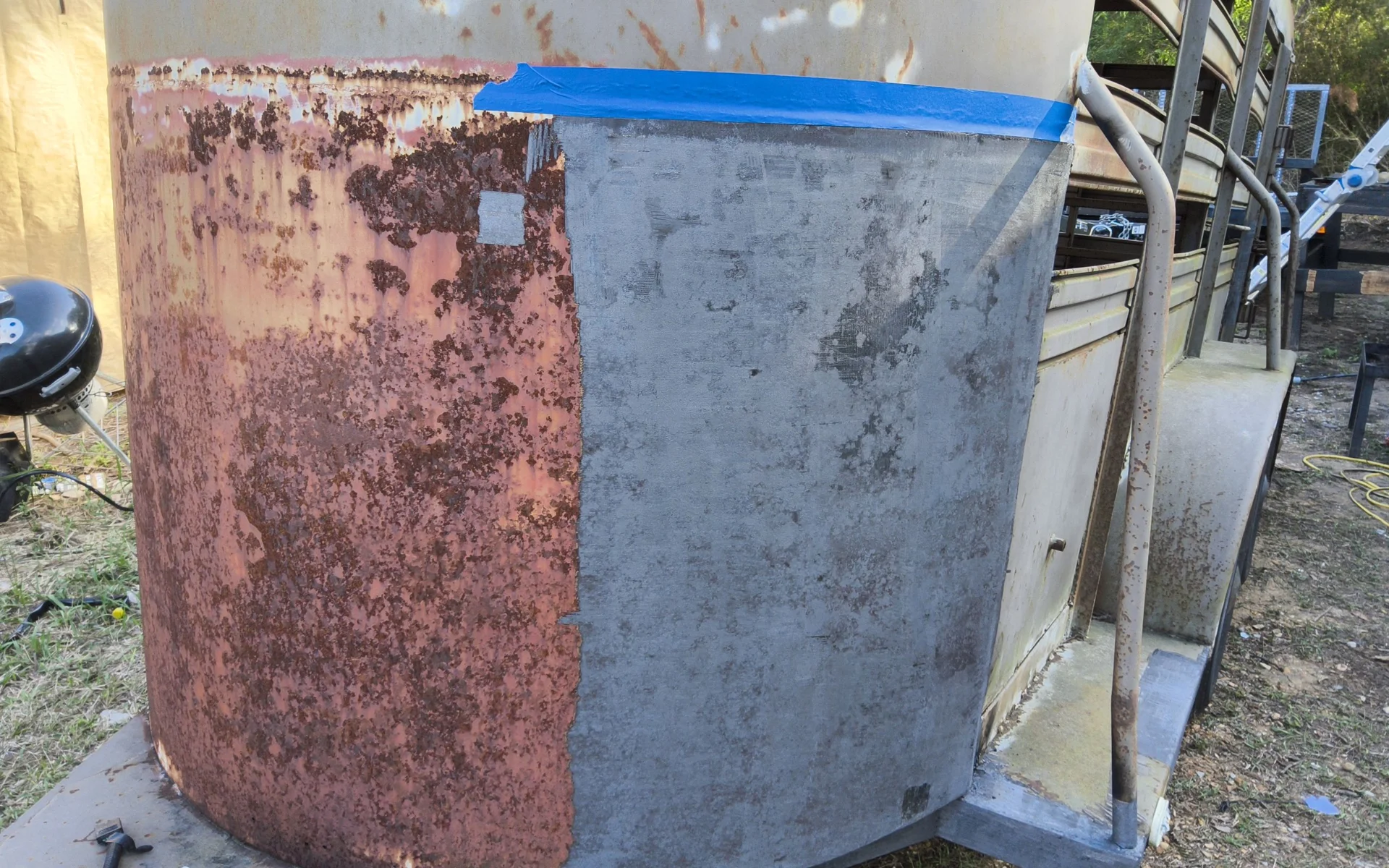 Rust removal project from Coast Laser Services